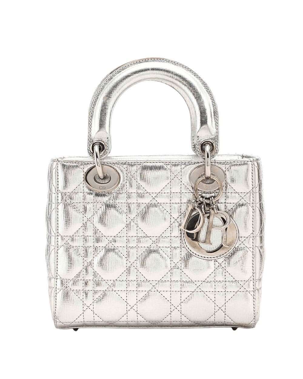 15 DIOR LADY SMALL GREY MATTALIC CALF SHW 29 MA 0127 0058