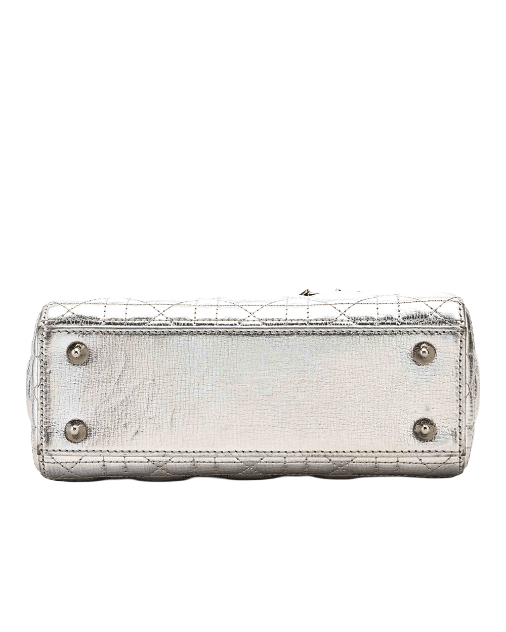 15 DIOR LADY SMALL GREY MATTALIC CALF SHW 29 MA 0127 0066