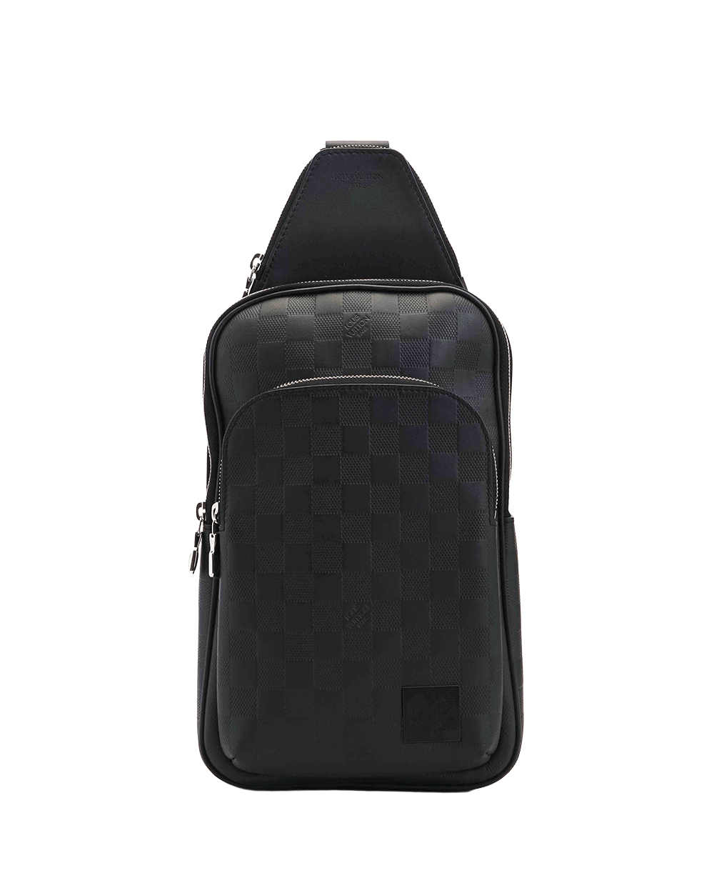 2 LV AVENUE SLING BAG BLACK DAMIER CALF SHW MICROCHIP 0080