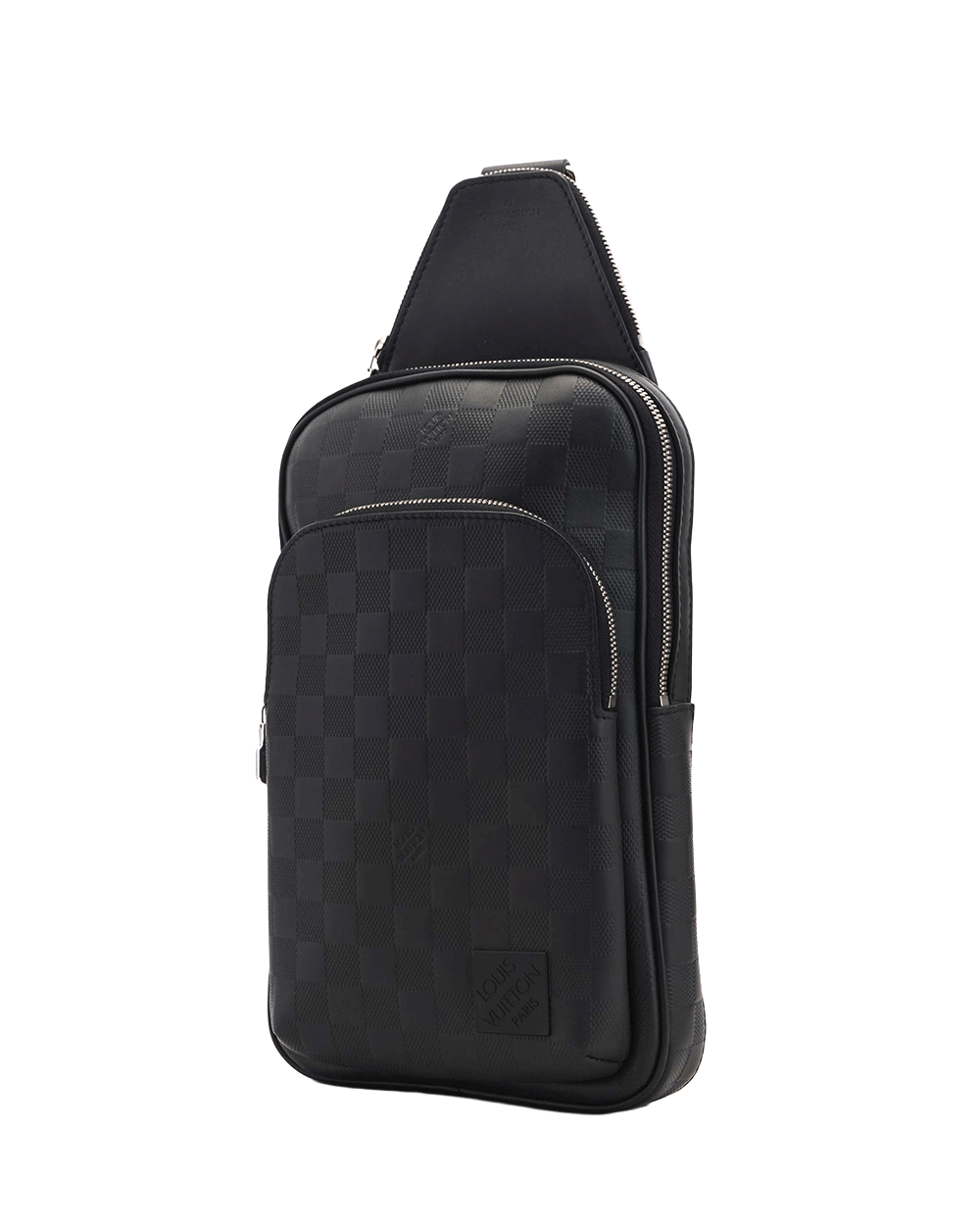 2 LV AVENUE SLING BAG BLACK DAMIER CALF SHW MICROCHIP 0081
