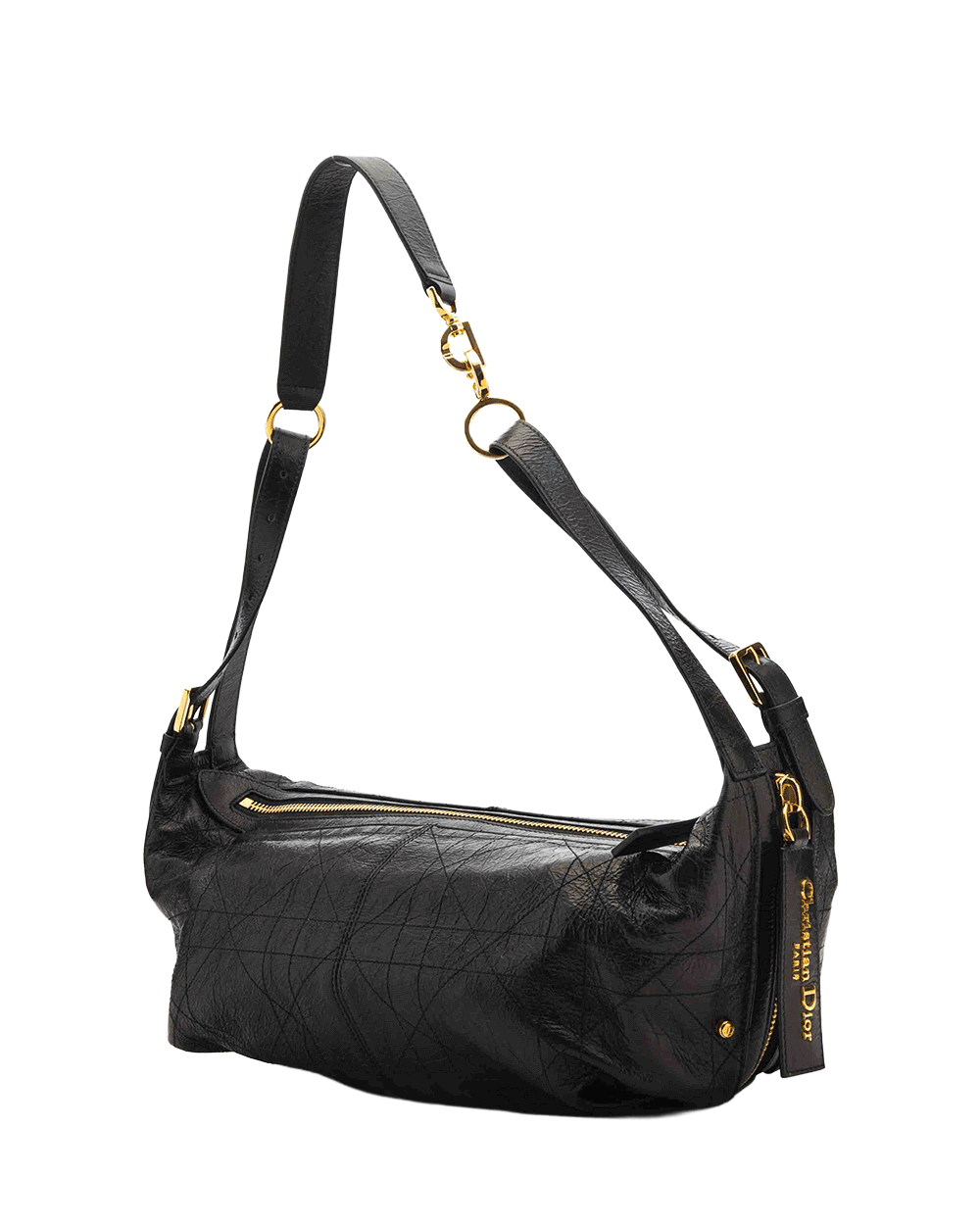 20 DIOR JOURNEY BLACK CALF GHW 62 MA 1224 0046