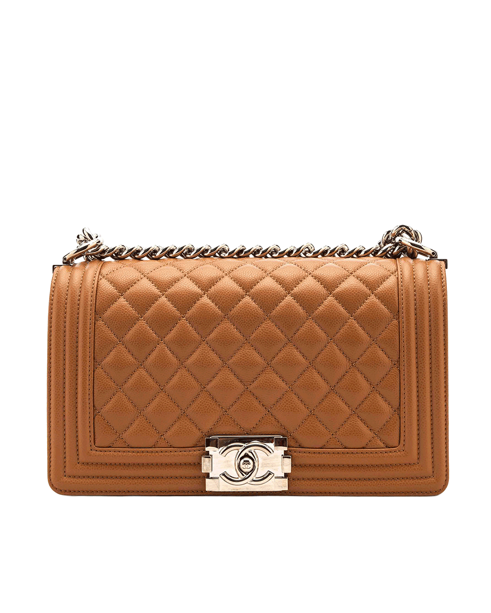 21 CHANEL BOY 10 BROWN CALF SHW HCJHLPGG1 0002