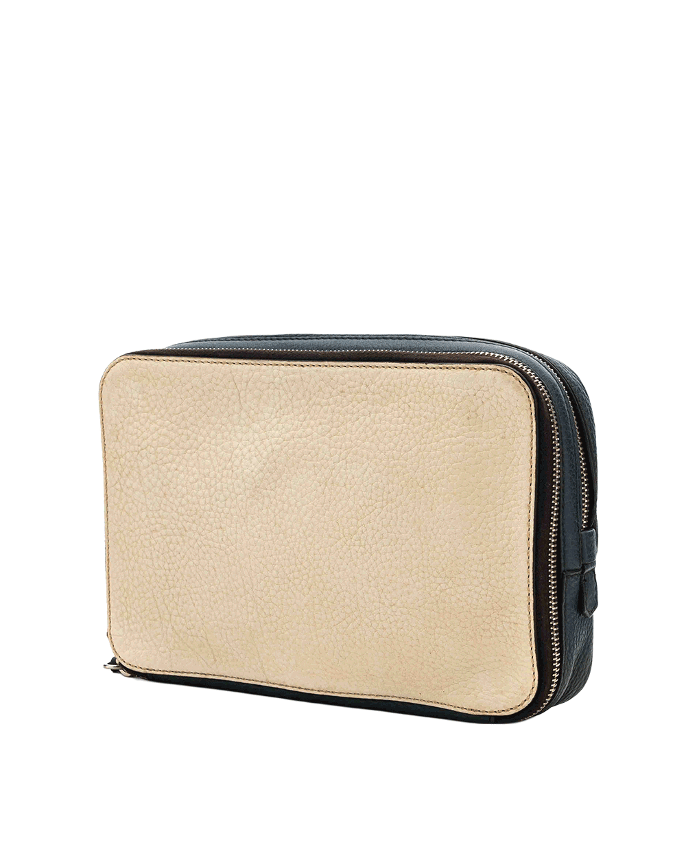 29 PRADA CLUTCH NAVY WHITE CALF SHW 0017 1