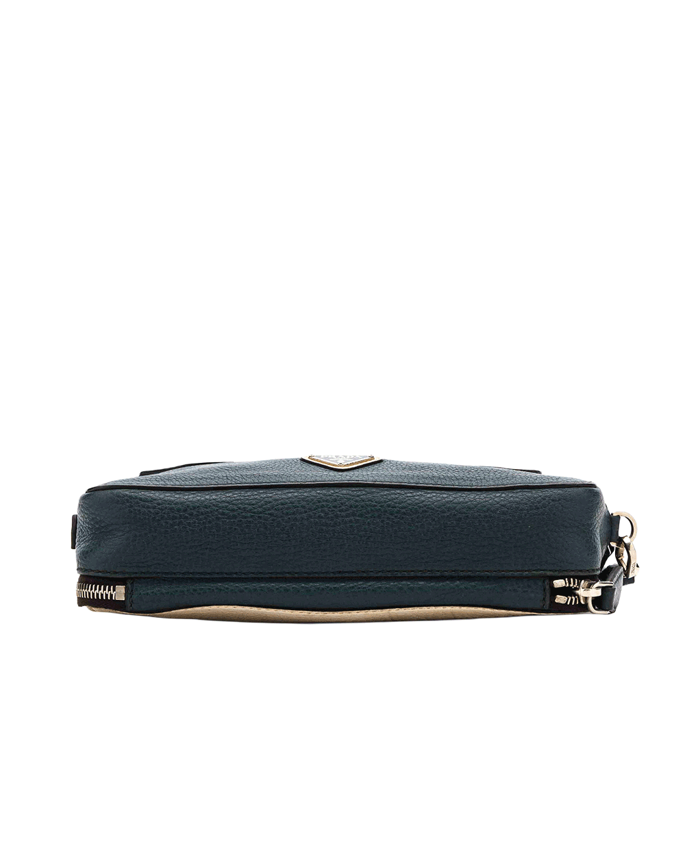 29 PRADA CLUTCH NAVY WHITE CALF SHW 0019 1