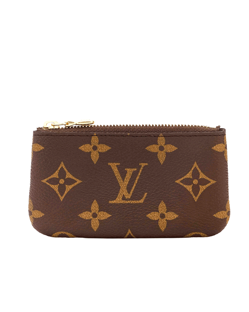 3 LV KEY POUCH SHORT BROWN MONOGRAM CANVAS GHW MICROCHIP 0245