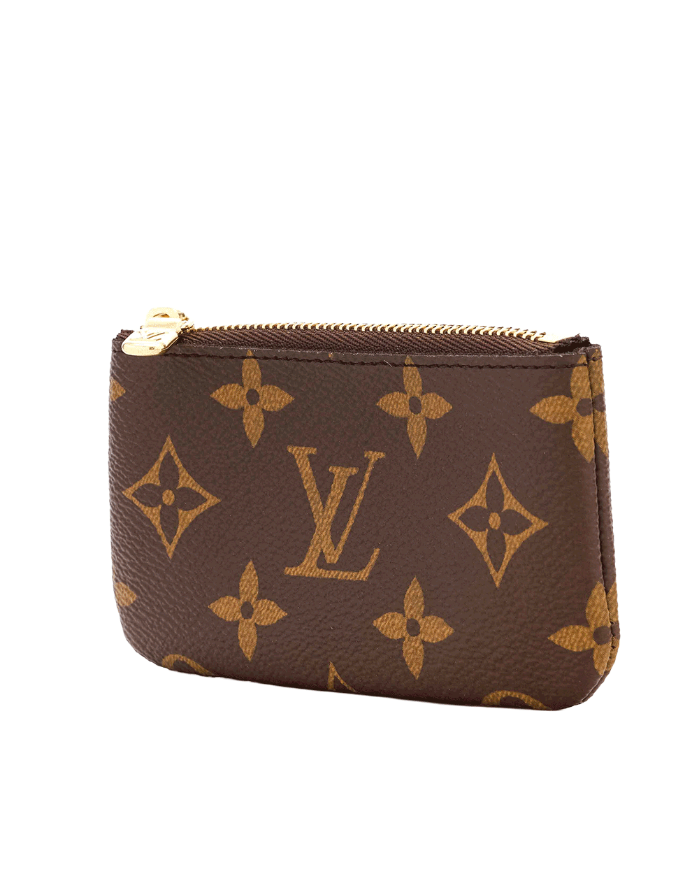 3 LV KEY POUCH SHORT BROWN MONOGRAM CANVAS GHW MICROCHIP 0246
