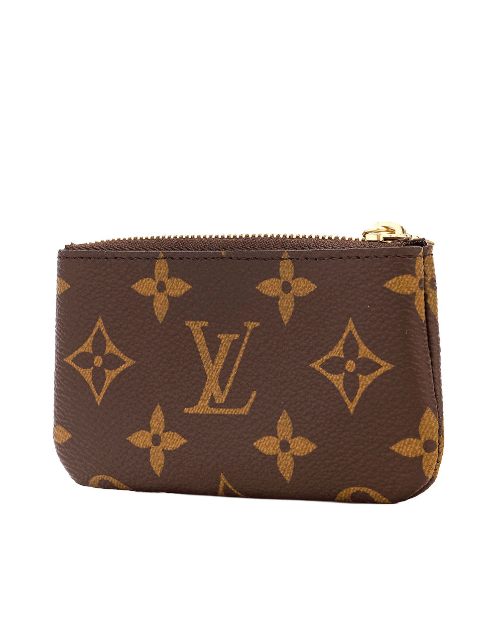 3 LV KEY POUCH SHORT BROWN MONOGRAM CANVAS GHW MICROCHIP 0247