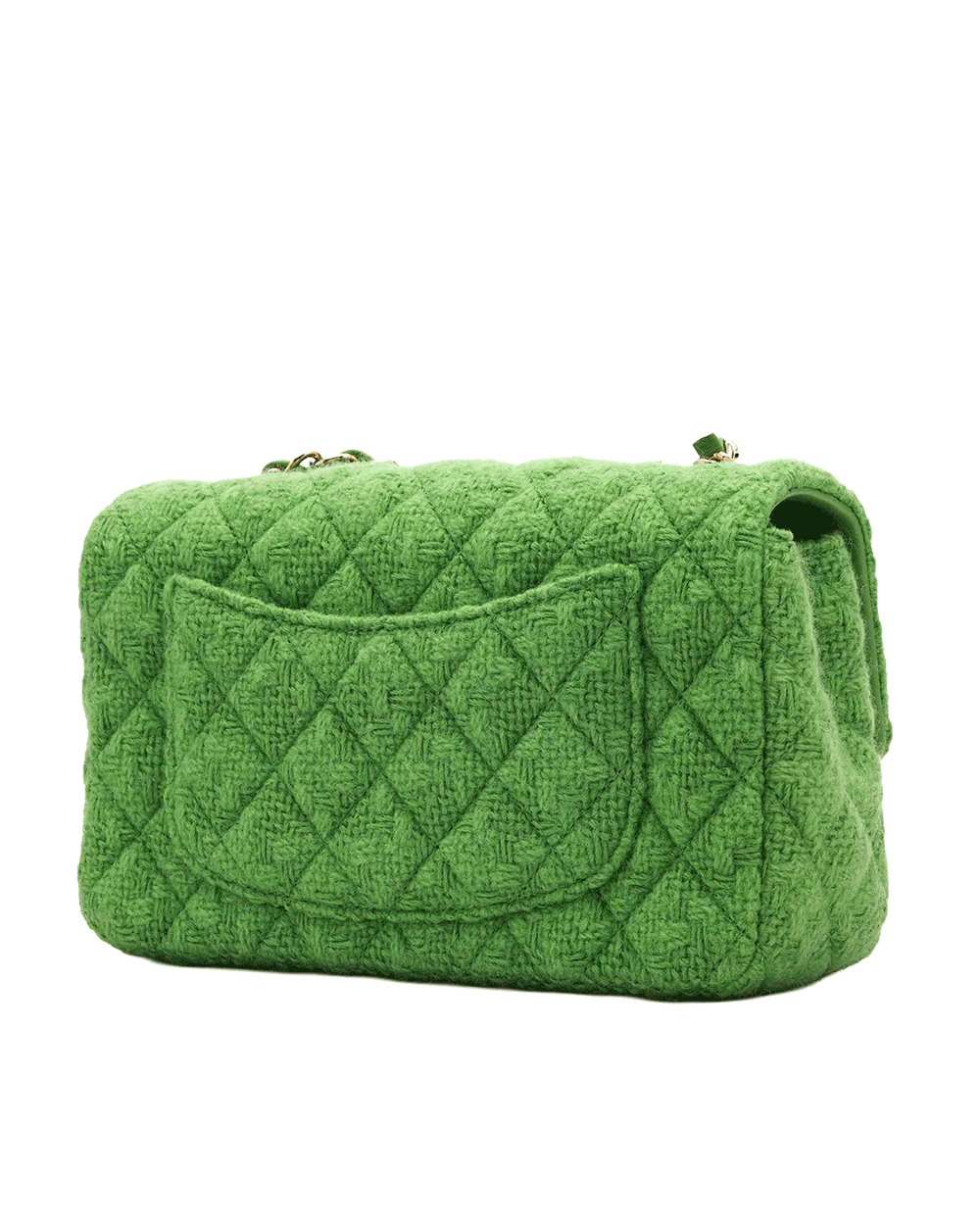 33 CHANEL CLASSIC 8 GREEN TWEED & CALF GHW KLC8X4H5 0096