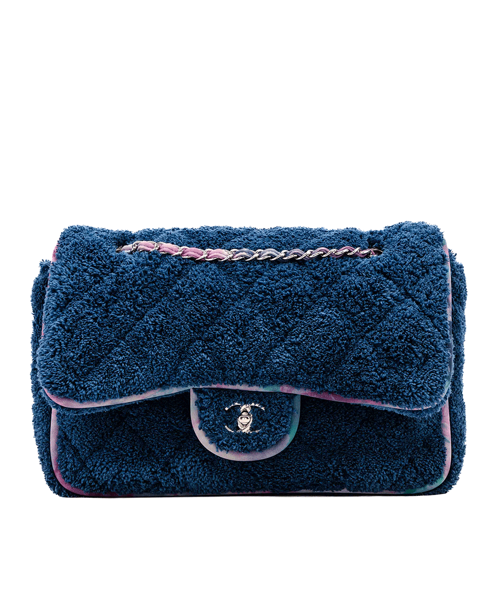 36 CHANEL CLASSIC JUMBO BLUE TERRY GHW 30759658 8500189