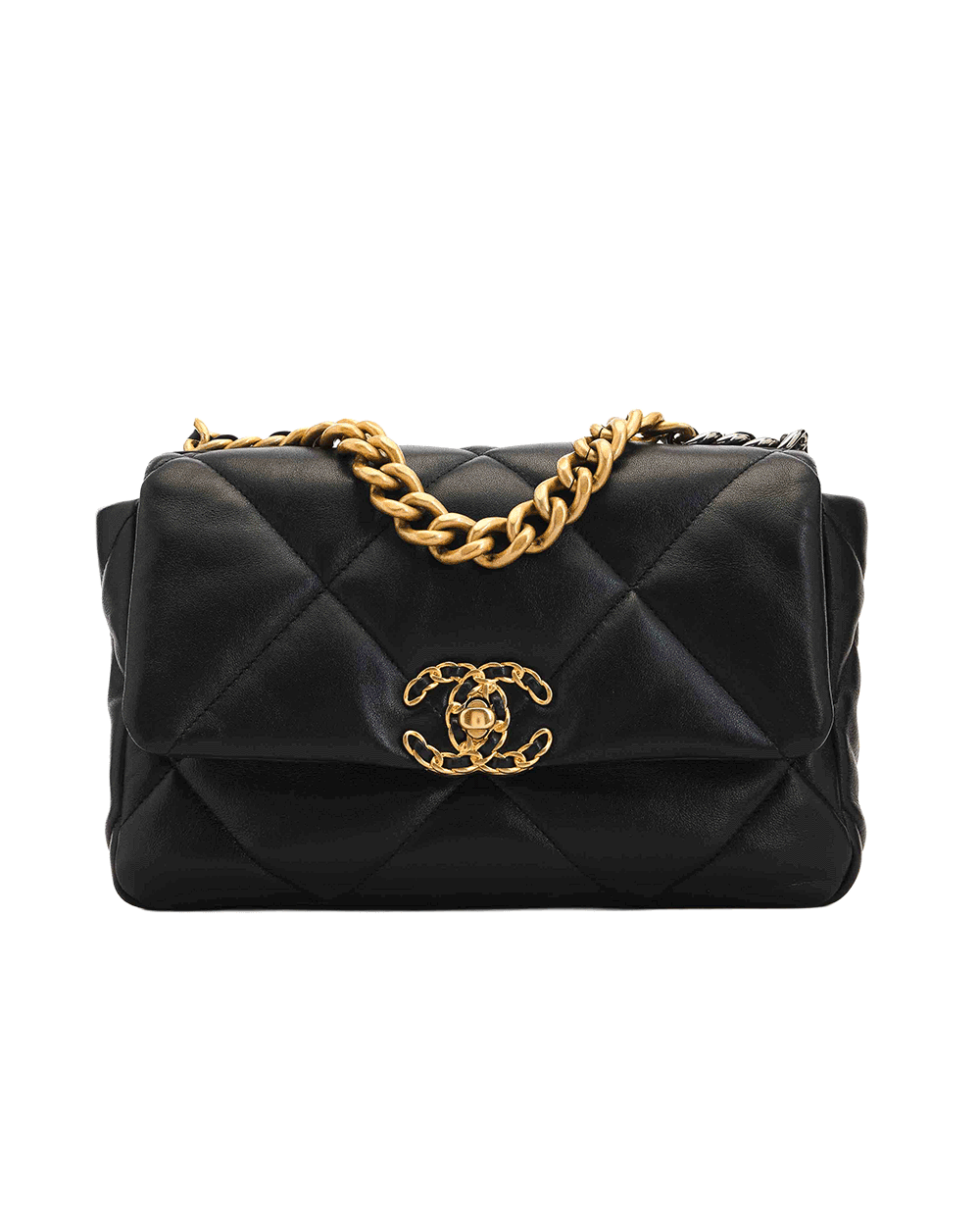 4 CHANEL FLAP 19 26 BLACK LAMB GHW 31082118 0144