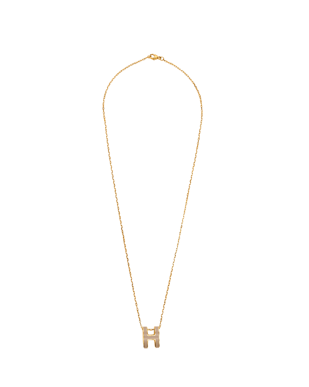 5 HERMES NECKLACE POP PM MARON GLACE GHW 0261