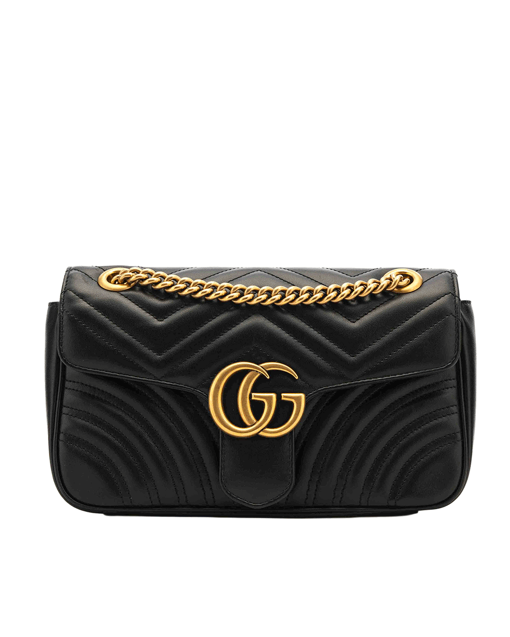 7 GUCCI GG MARMONT 26 BLACK CALF GHW 443497 213048 0061