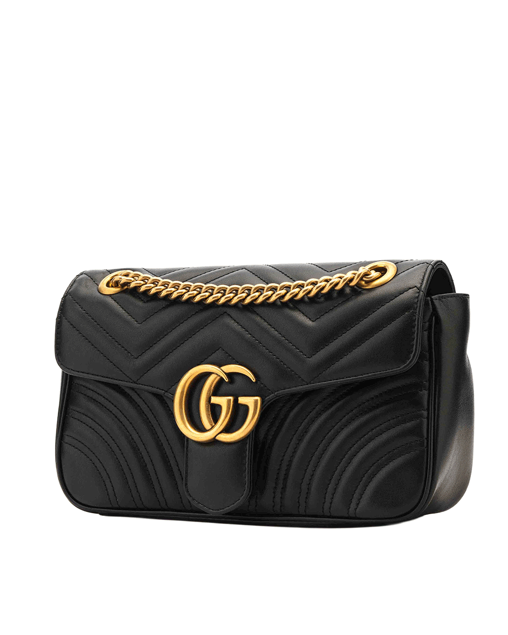 7 GUCCI GG MARMONT 26 BLACK CALF GHW 443497 213048 0062