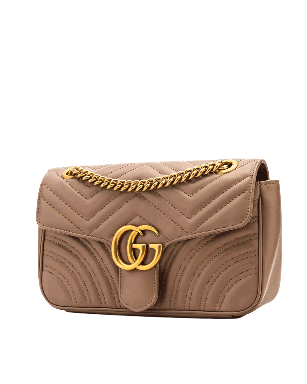 9 GUCCI MARMONT 26 BEIGE NUDE CALF GHW 443497 498879 0079